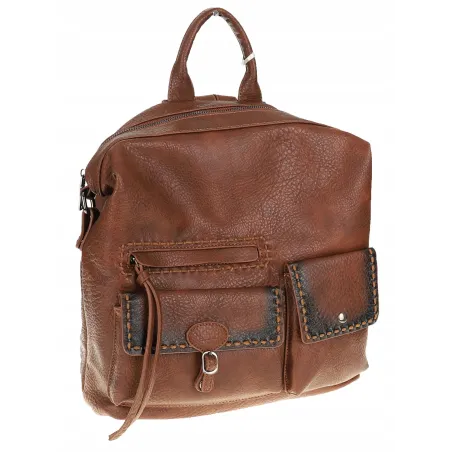 Tommasini Torebka Damska Brązowa Plecak 2w1 Shopperka Modna SP92591 Brown