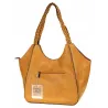 Torebka Damska na Ramię Włoskiej Marki Shopper Torba L16730 Żółta