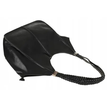 Torebka Damska Duża Modna Włoskiej Marki Shopperka L16730 Czarna