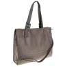 Maria C. Włoska Marka Torebka damska Duża Shopperka A4 zamsz MC439 Grey