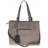Maria C. Włoska Marka Torebka damska Duża Shopperka A4 zamsz MC439 Grey