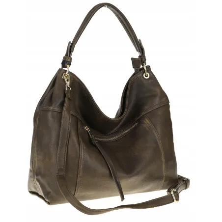 Tommasini Torebka Damska MIejsja Torba Modna Listonoszka Worek 6165 Zielona