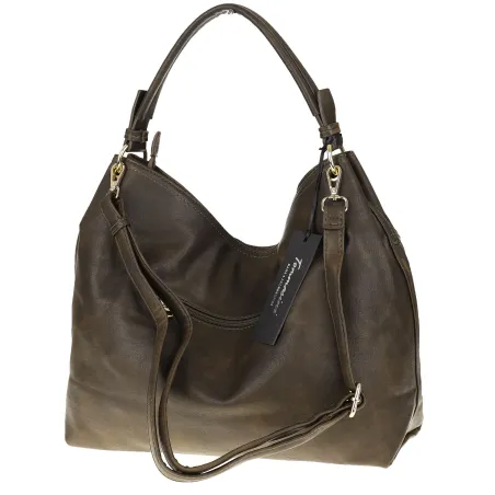 Tommasini Torebka Damska MIejsja Torba Modna Listonoszka Worek 6165 Zielona