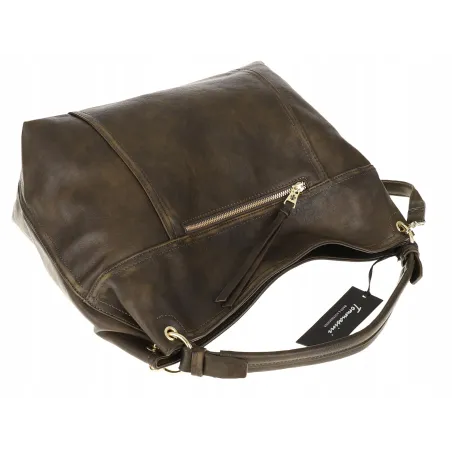 Tommasini Torebka Damska MIejsja Torba Modna Listonoszka Worek 6165 Zielona