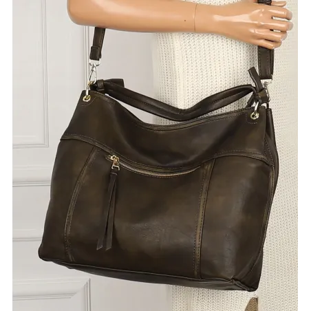 Tommasini Torebka Damska MIejsja Torba Modna Listonoszka Worek 6165 Zielona