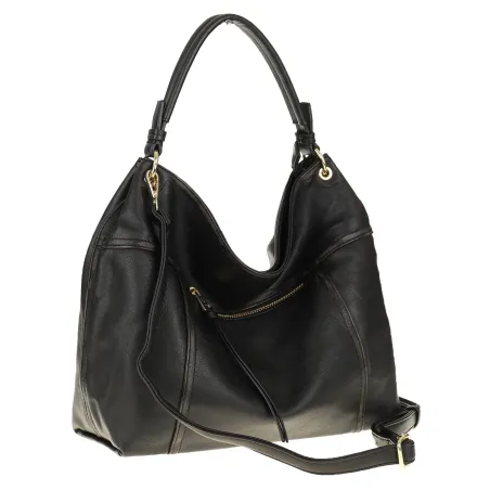 Tommasini Torebka Damska MIejsja Torba Modna Listonoszka Worek 6165 Czarna