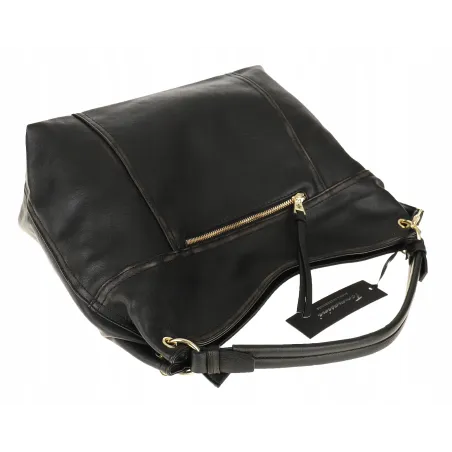 Tommasini Torebka Damska MIejsja Torba Modna Listonoszka Worek 6165 Czarna