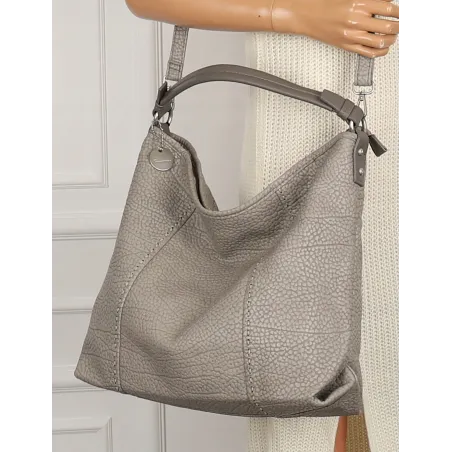 Tommasini Torebka Damska Włoskiej Marki Listonoszka Shopper 35101 Grey