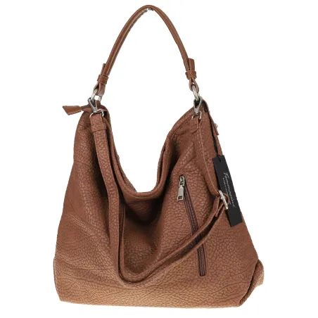 Tommasini Torebka Damska Włoskiej Marki Listonoszka Shopper 35101 Stone