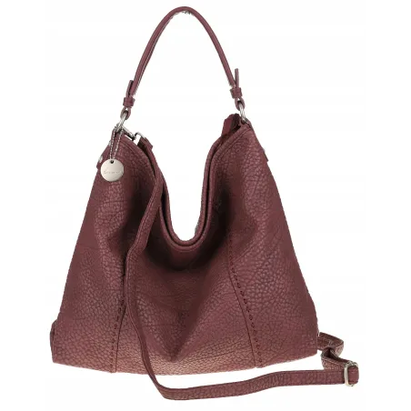 Tommasini Torebka Damska Włoskiej Marki Listonoszka Shopper 35101 Winered