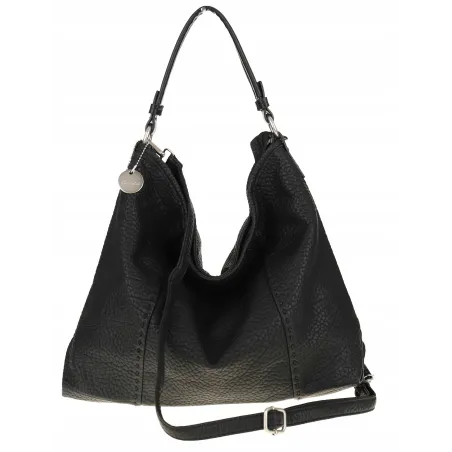 Tommasini Torebka Damska Włoskiej Marki Listonoszka Shopper 35101 Black