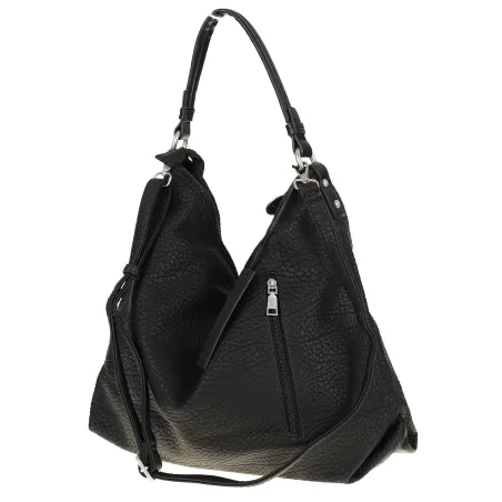 Tommasini Torebka Damska Włoskiej Marki Listonoszka Shopper 35101 Black