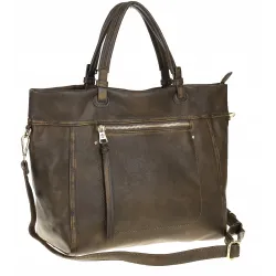 Tommasini Torebka Damska Włoskiej Marki Listonoszka Shopperka 6167 Zielona