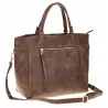 Tommasini Torebka Damska Włoskiej Marki Listonoszka Shopperka 6167 Brązowa