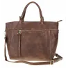 Tommasini Torebka Damska Włoskiej Marki Listonoszka Shopperka 6167 Brązowa