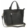 Tommasini Torebka Damska Włoskiej Marki Listonoszka Shopperka 6167 Czarna