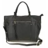 Tommasini Torebka Damska Włoskiej Marki Listonoszka Shopperka 6167 Czarna