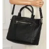 Tommasini Torebka Damska Włoskiej Marki Listonoszka Shopperka 6167 Czarna