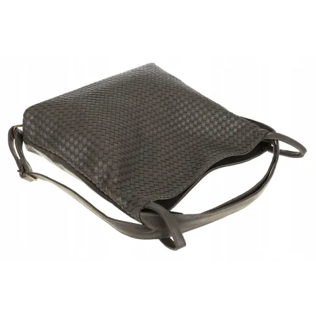 Paolo BAGS Torebka Damska Włoskiej Marki Worek Plecak 2w1 S900230 Grey