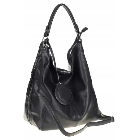 Paolo BAGS Torebka Damska Listonoszka Worek Modna Shopper PB21230 Granatowa