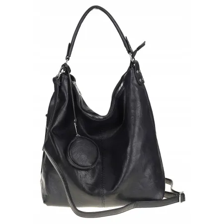 Paolo BAGS Torebka Damska Listonoszka Worek Modna Shopper PB21230 Granatowa