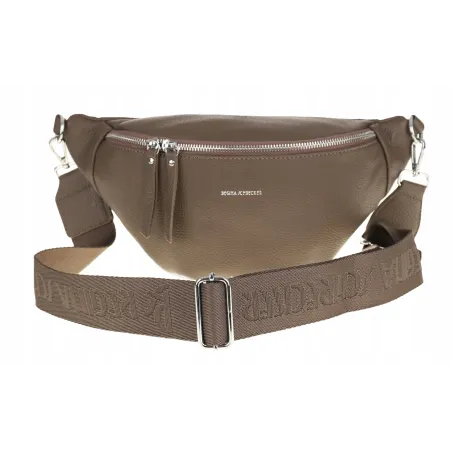 Regina Schrecker Torebka Damska Szara Nerka Modna Listonoszka RS4844 Grey