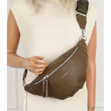 Regina Schrecker Torebka Damska Szara Nerka Modna Listonoszka RS4844 Grey