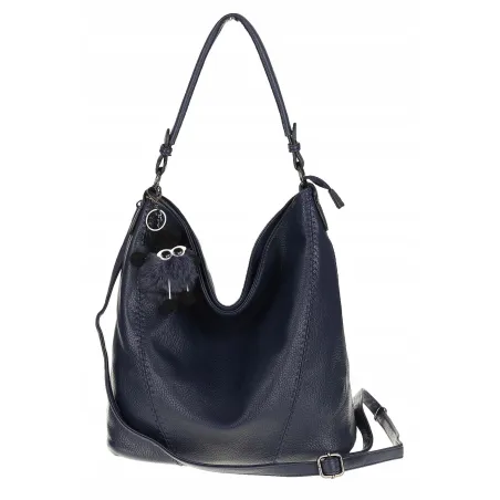 Torebka Damska Modna na Ramię Elegancka Listonoszka Worek A4 LH2502 Blue