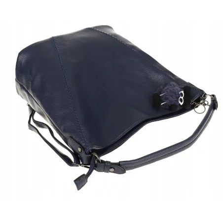 Torebka Damska Modna na Ramię Elegancka Listonoszka Worek A4 LH2502 Blue