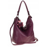 Torebka Damska Modna na Ramię Elegancka Listonoszka Worek A4 LH2502 Purple