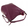Torebka Damska Modna na Ramię Elegancka Listonoszka Worek A4 LH2502 Purple