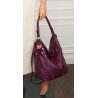 Torebka Damska Modna na Ramię Elegancka Listonoszka Worek A4 LH2502 Purple