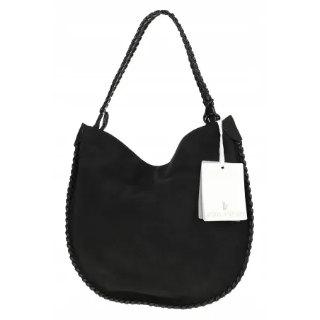 Regina Schrecker Torebka Damska Worek Torba A4 na Ramię RS5189 Czarna