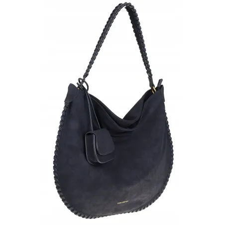 Regina Schrecker Torebka Damska Worek Torba A4 na Ramię RS5189 Granatowa