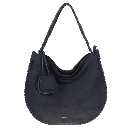 Regina Schrecker Torebka Damska Worek Torba A4 na Ramię RS5189 Granatowa