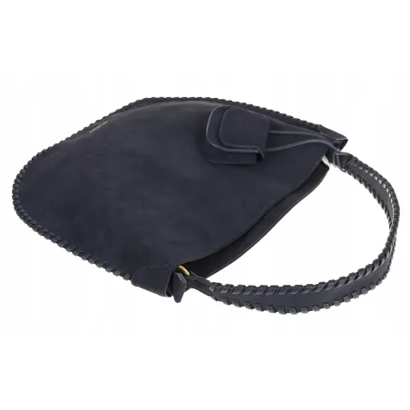 Regina Schrecker Torebka Damska Worek Torba A4 na Ramię RS5189 Granatowa