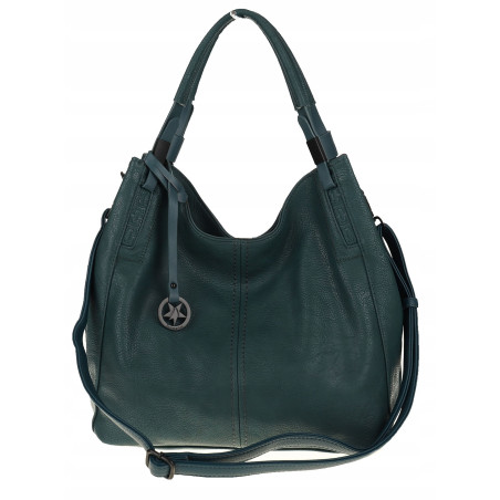 Tommasini Torebka Damska Listonoszka Duża Torba Shopper Worek 2692 Zielona