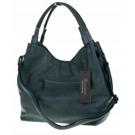 Tommasini Torebka Damska Listonoszka Duża Torba Shopper Worek 2692 Zielona