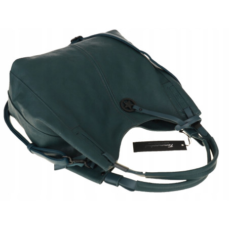 Tommasini Torebka Damska Listonoszka Duża Torba Shopper Worek 2692 Zielona