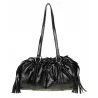 Torebka damska na ramię elegancka lakierowana pojemna modna RS5191 czarna