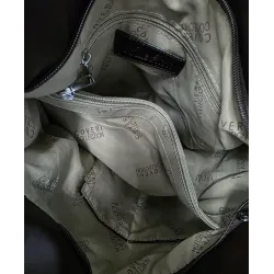 Torebka damska worek na ramię A4 elegancka pleciona pojemna CC6592 Zielona