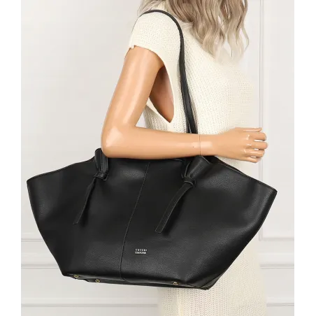 Torebka damska shopper A4 elegancka do pracy włoska marka CC80613 Czarna