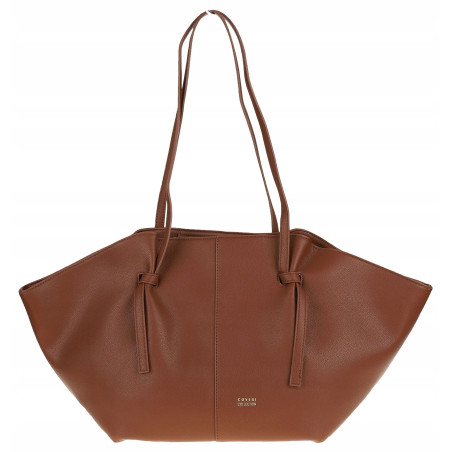 Torebka damska shopper A4 elegancka do pracy włoska marka CC80613 Brązowa