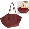 Torebka damska shopper A4 elegancka do pracy włoska marka CC80613 Czerwona