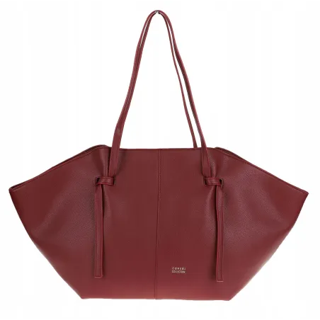 Torebka damska shopper A4 elegancka do pracy włoska marka CC80613 Czerwona