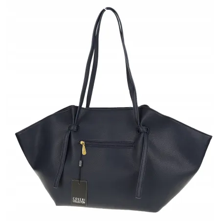 Torebka damska shopper A4 elegancka do pracy włoska marka CC80613 Granatowa