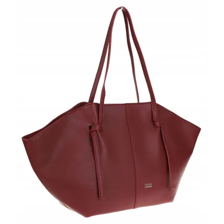 Torebka damska shopper A4 elegancka do pracy włoska marka CC80613 Czerwona