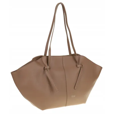 Torebka damska shopper duża elegancka do pracy włoska marka CC80613 Beżowa