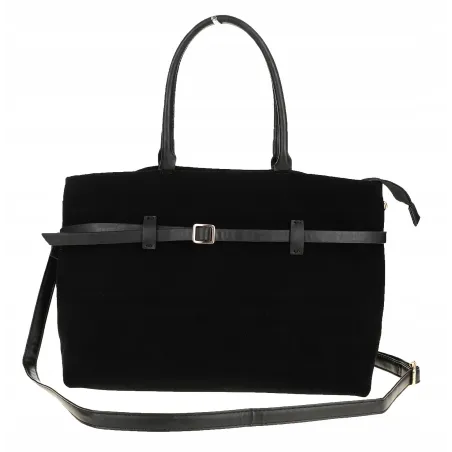 Torebka Damska listonoszka na ramię shopper duża pojemna torba 3642 Czarna