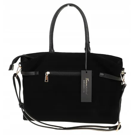 Torebka Damska listonoszka na ramię shopper duża pojemna torba 3642 Czarna